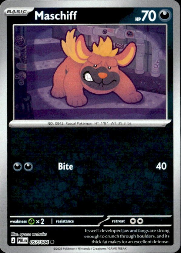 2026 Pokemon Mega Evolution Maschiff graded slab