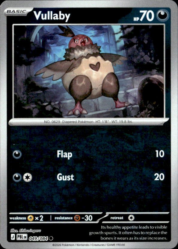 2026 Pokemon Mega Evolution Vullaby graded slab