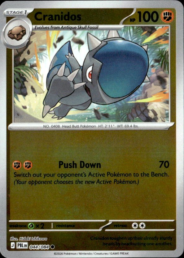 2026 Pokemon Mega Evolution Cranidos graded slab