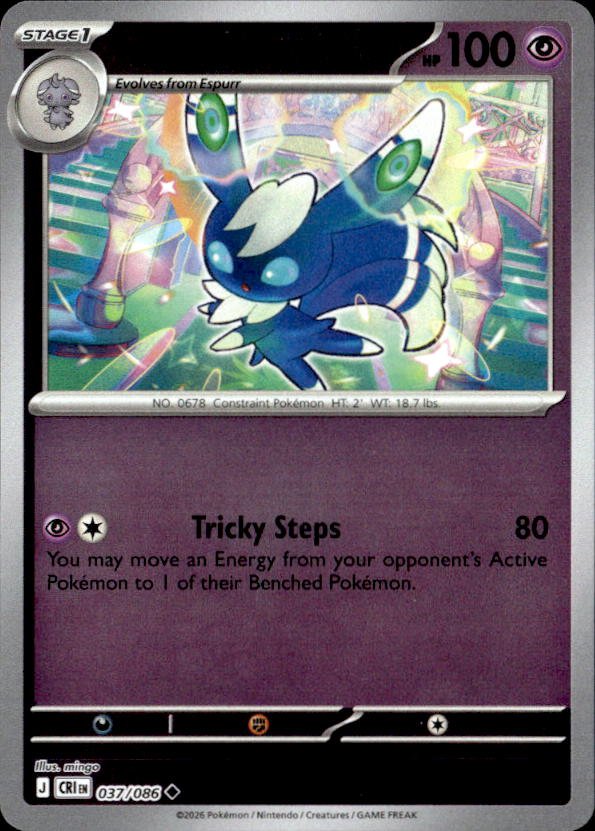 2026 Pokemon Mega Evolution Meowstic graded slab