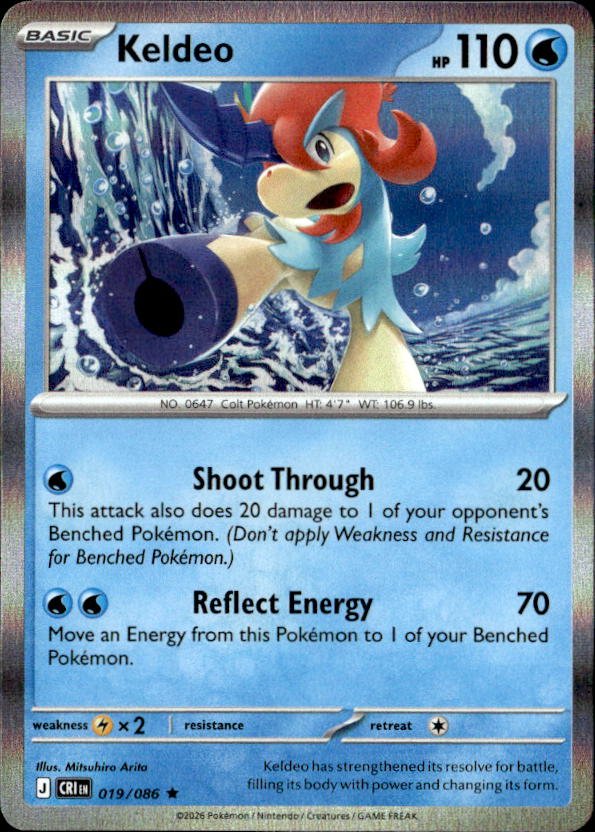 2026 Pokemon Mega Evolution Keldeo graded slab