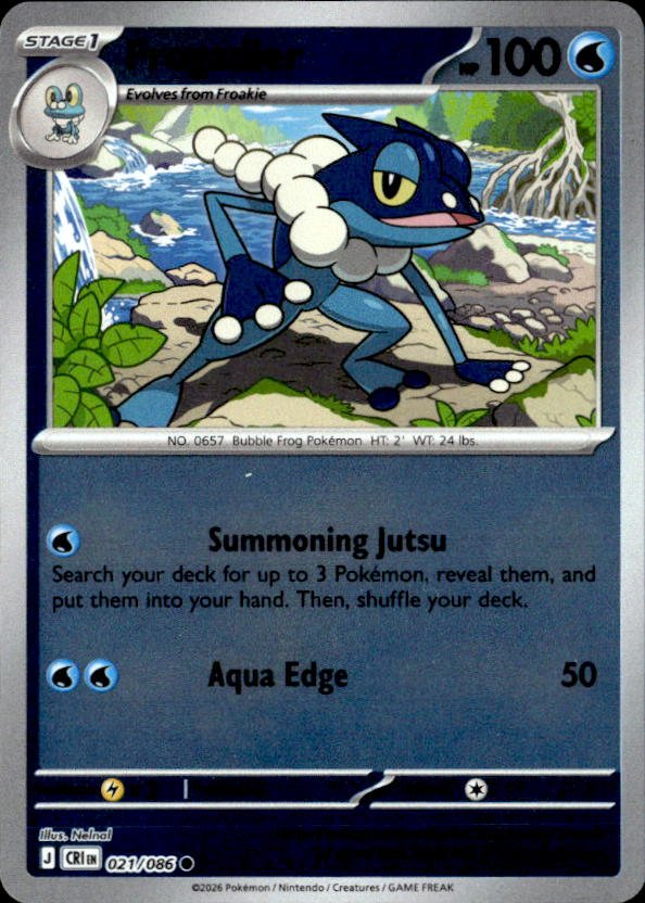 2026 Pokemon Mega Evolution Frogadier graded slab