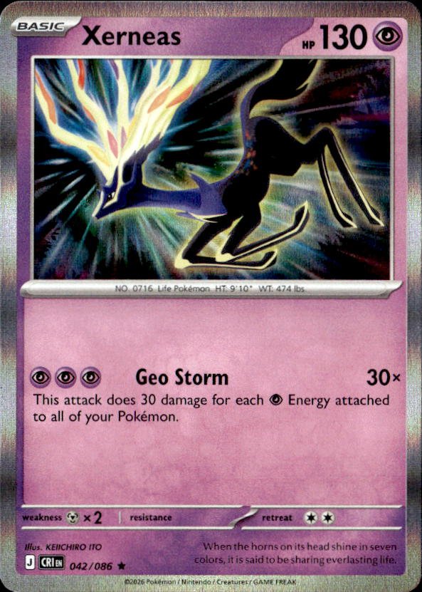 2026 Pokemon Mega Evolution Xerneas graded slab