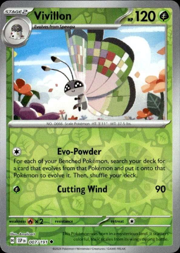 2024 Pokemon Scarlet And Violet Vivillon graded slab