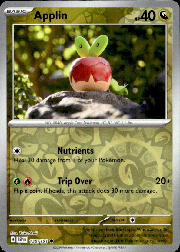 2024 Pokemon Scarlet And Violet Applin graded slab