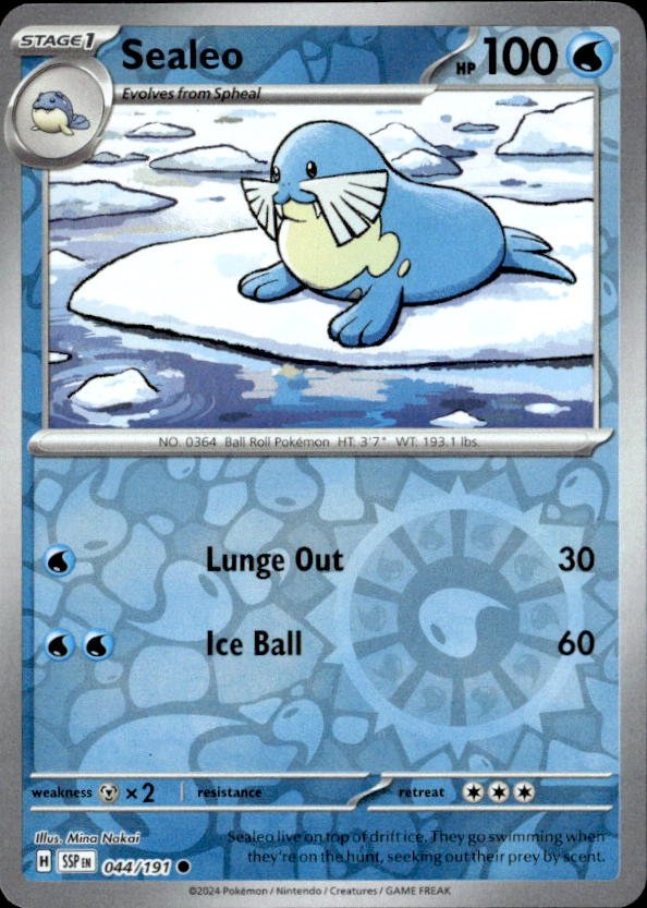 2024 Pokemon Scarlet And Violet Sealeo graded slab