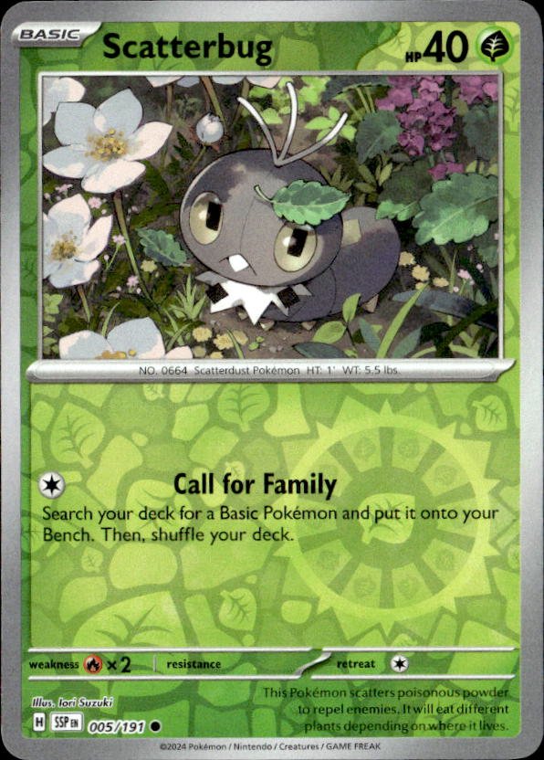 2024 Pokemon Scarlet And Violet Scatterbug graded slab