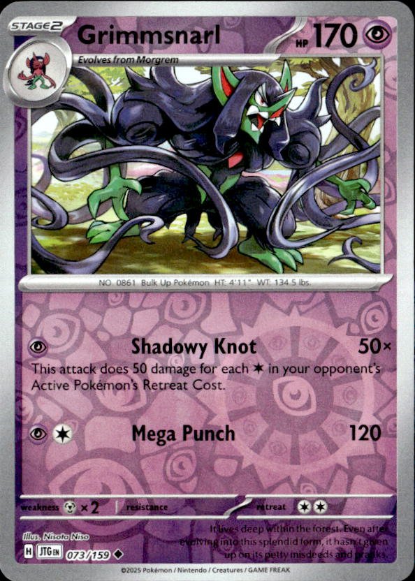 2025 Pokemon Scarlet And Violet Grimmsnarl graded slab