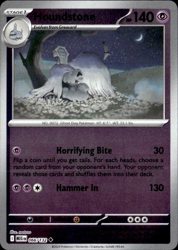 2025 Pokemon Mega Evolution Houndstone graded slab