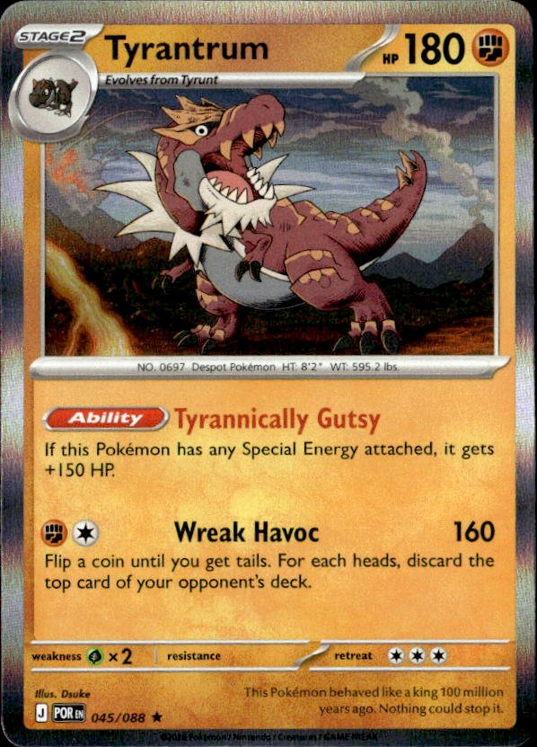 2026 Pokemon Mega Evolution Tyrantrum graded slab