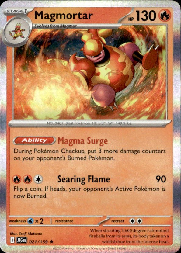 2025 Pokemon Scarlet And Violet Magmortar graded slab