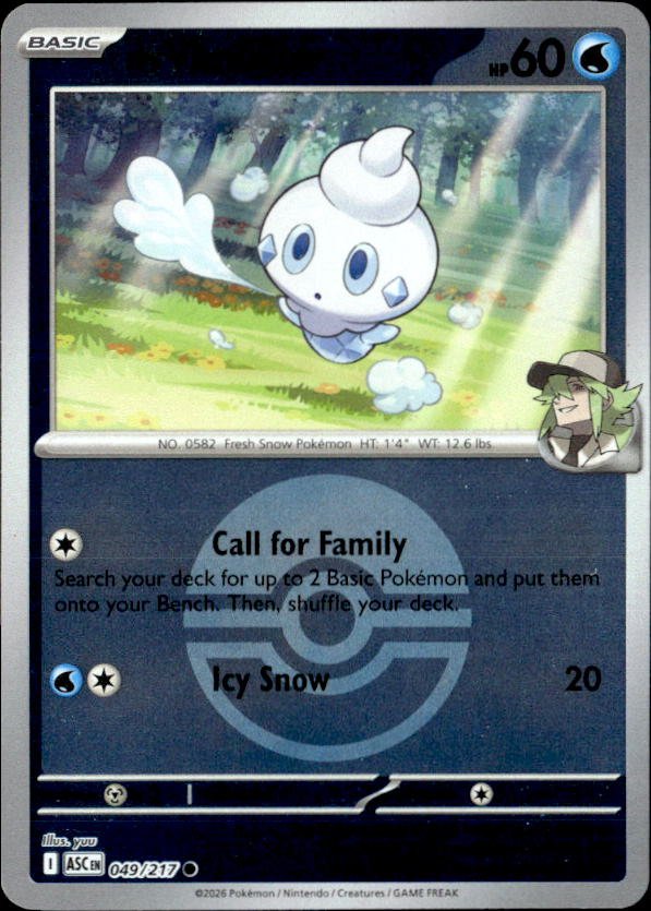 2026 Pokemon Mega Evolution N's Vanillite graded slab