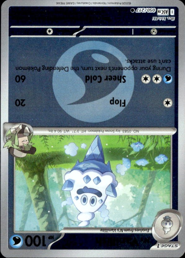 2026 Pokemon Mega Evolution N's Vanillish graded slab