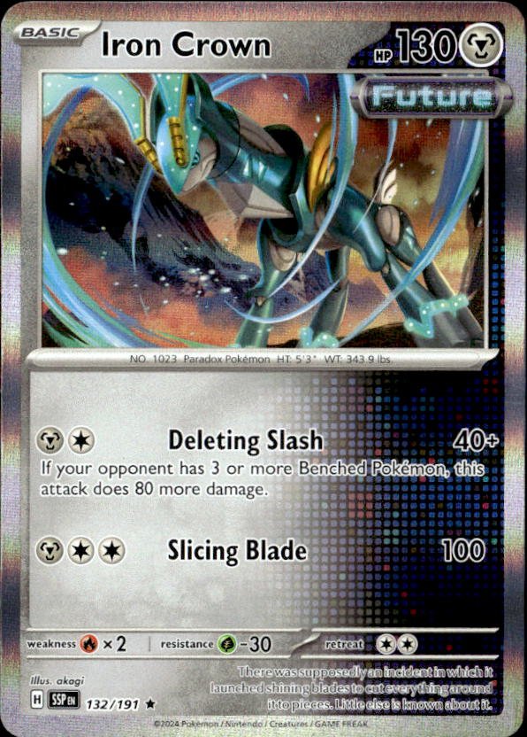 2024 Pokemon Scarlet And Violet Iron Crown graded slab