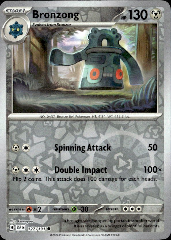 2024 Pokemon Scarlet And Violet Bronzong graded slab