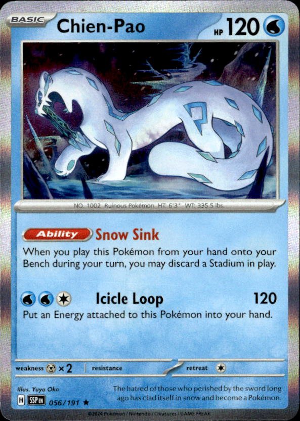 2024 Pokemon Scarlet And Violet Chien-Pao graded slab