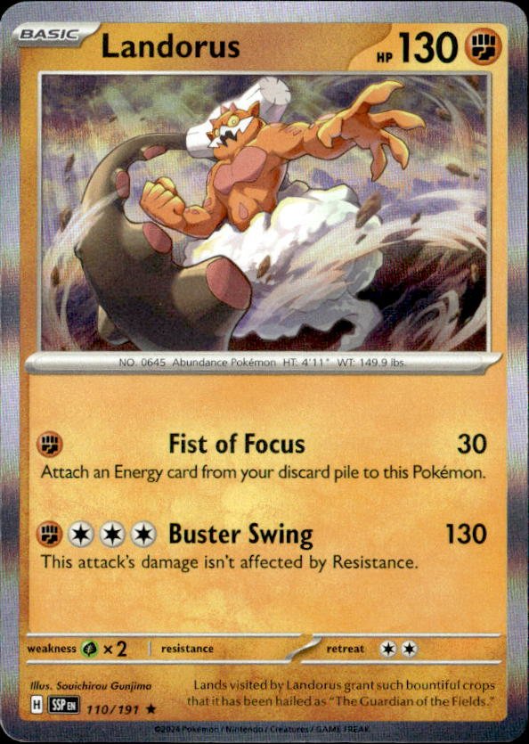 2024 Pokemon Scarlet And Violet Landorus graded slab