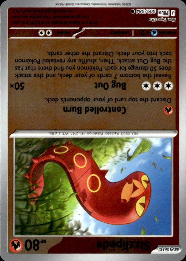 2026 Pokemon Mega Evolution Sizzlipede graded slab