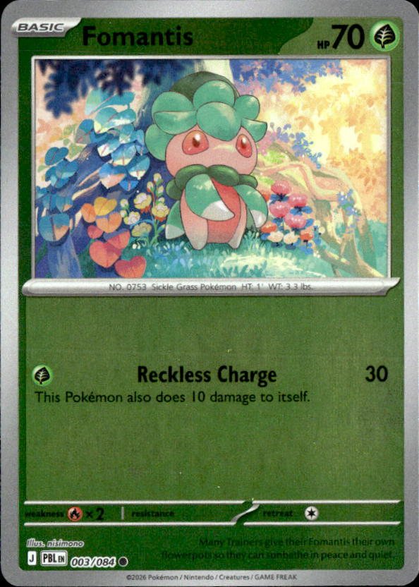2026 Pokemon Mega Evolution Fomantis graded slab
