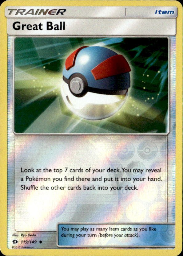 2017 Pokemon Sun And Moon Great Ball graded slab