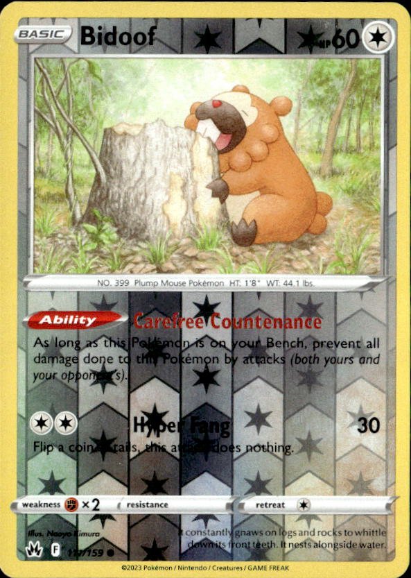 2023 Pokemon Sword And Shield Bidoof graded slab