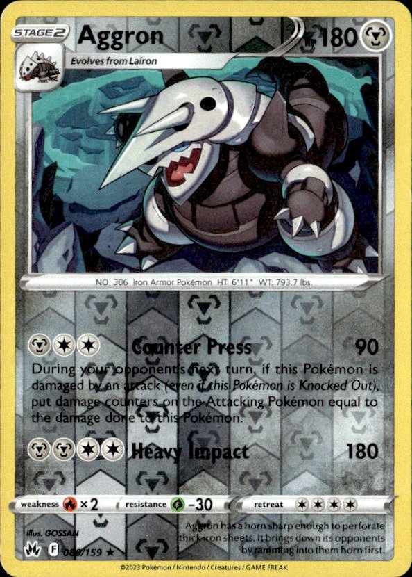 2023 Pokemon Sword And Shield Aggron graded slab