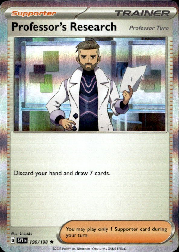2023 Pokemon Scarlet And Violet Professor'S Research graded slab