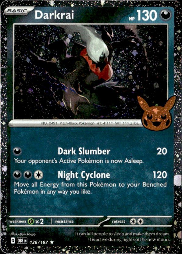 2023 Pokemon Scarlet And Violet Darkrai graded slab