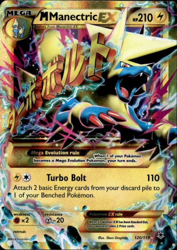 2014 Pokemon Xy MManectricEX graded slab