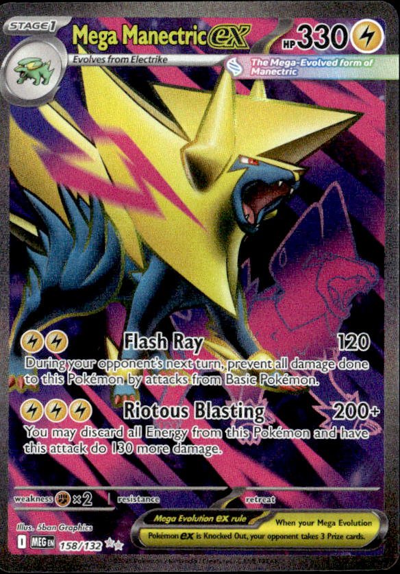 2025 Pokemon Mega Evolution Mega Manectric Ex graded slab