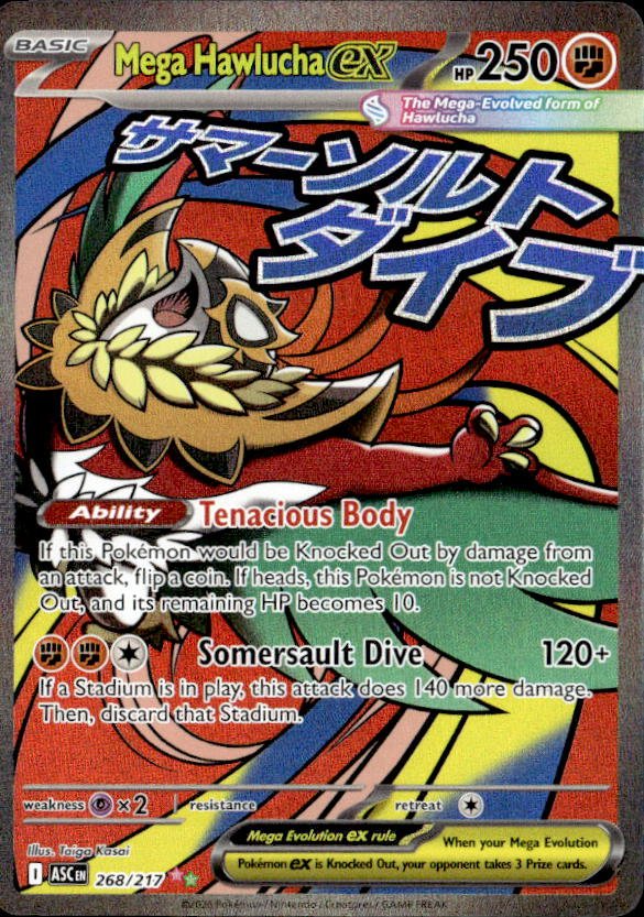 2026 Pokemon Mega Evolution Mega HawluchaEX graded slab