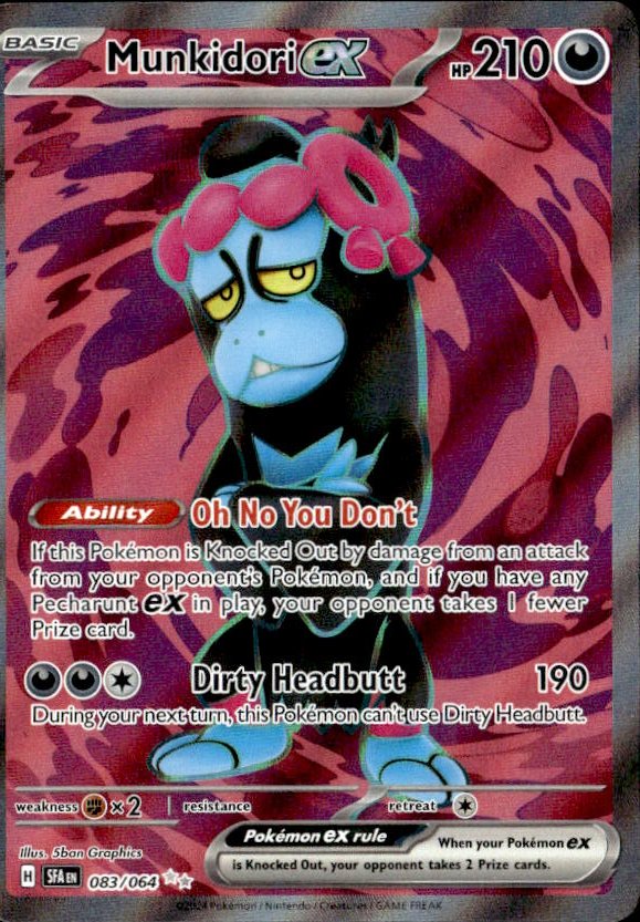 2024 Pokemon Scarlet And Violet Munkidori Ex graded slab