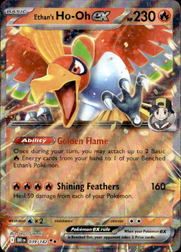 2025 Pokemon Scarlet And Violet Ethan'S Ho-Oh Ex graded slab