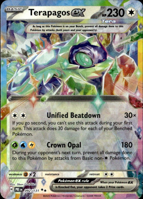2025 Pokemon Scarlet And Violet TerapagosEX graded slab