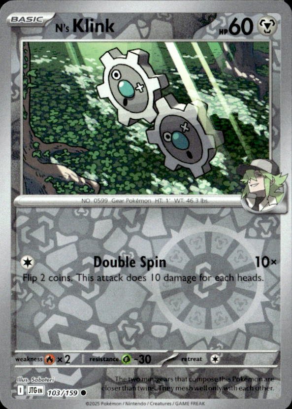 2025 Pokemon Scarlet And Violet N's Klink graded slab