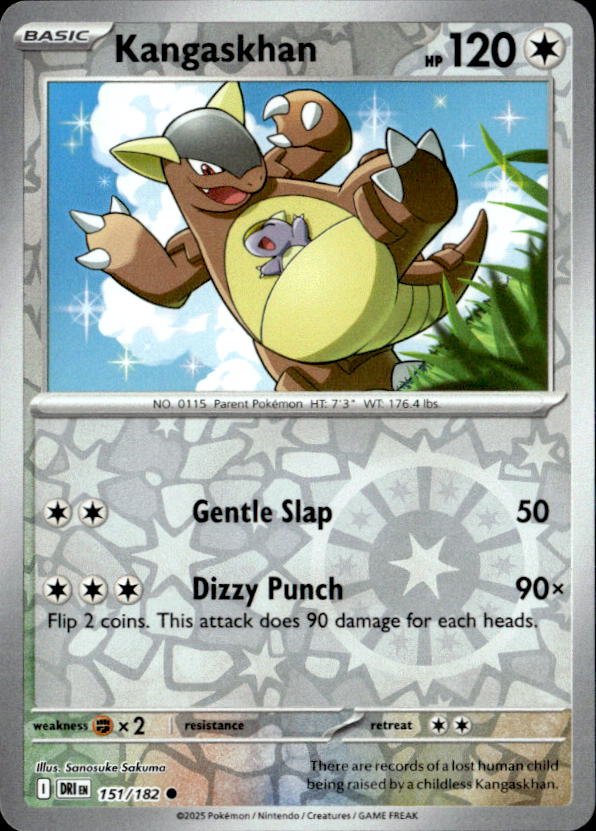 2025 Pokemon Scarlet And Violet Kangaskhan graded slab