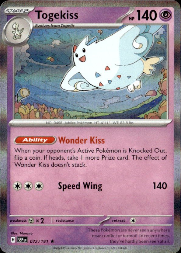 2026 Pokemon Mega Evolution Togekiss graded slab