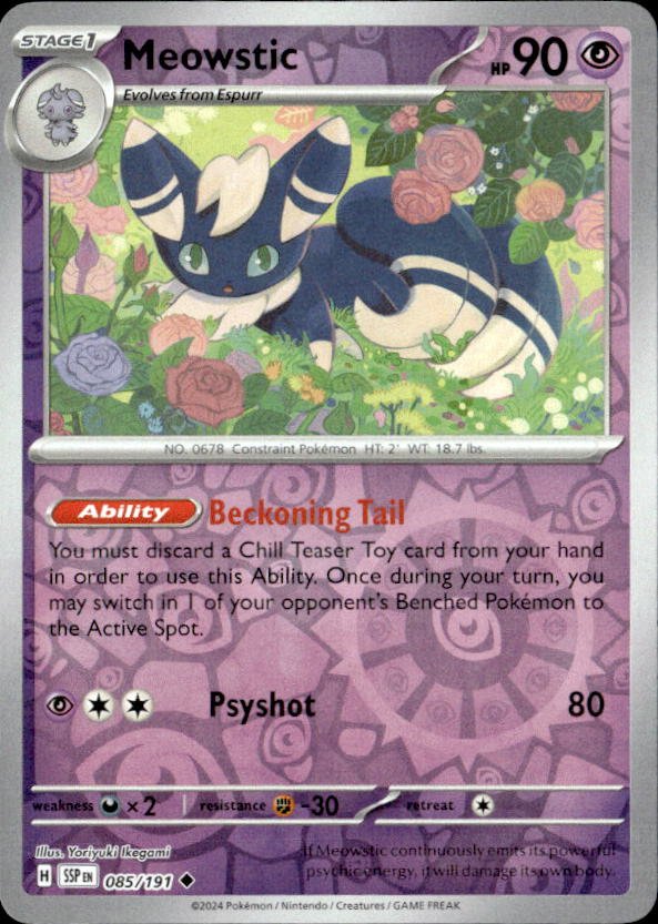 2024 Pokemon Scarlet And Violet Meowstic graded slab