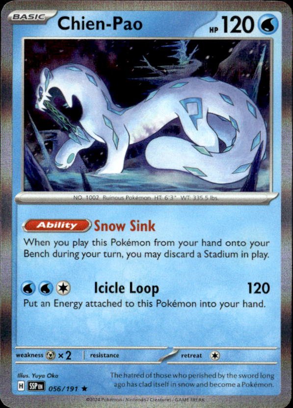 2024 Pokemon Scarlet And Violet Chien-Pao graded slab