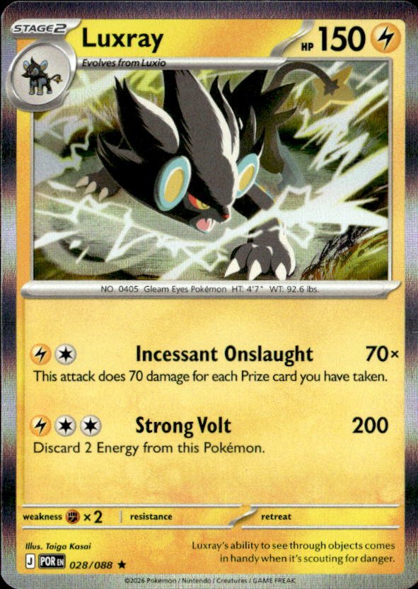 2026 Pokemon Mega Evolution Luxray graded slab