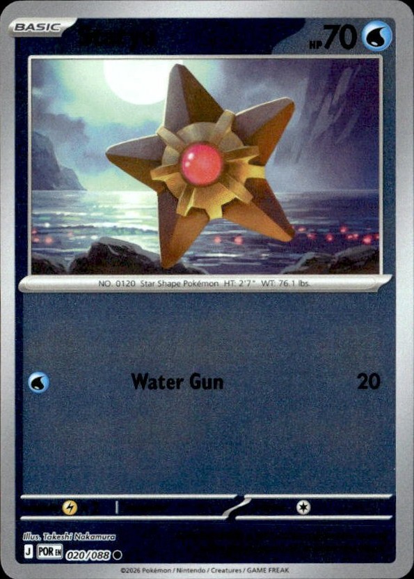 2026 Pokemon Mega Evolution Staryu graded slab