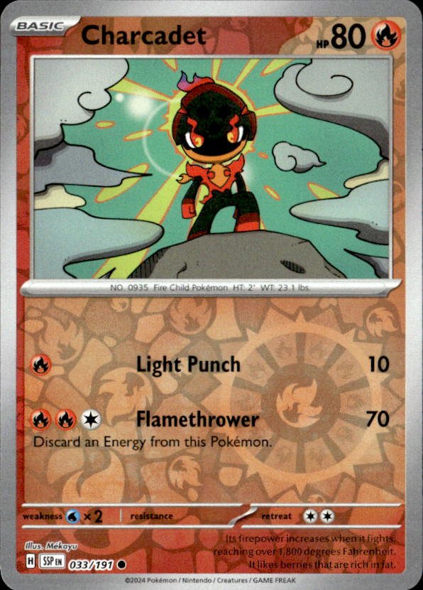 2024 Pokemon Scarlet And Violet Charcadet graded slab