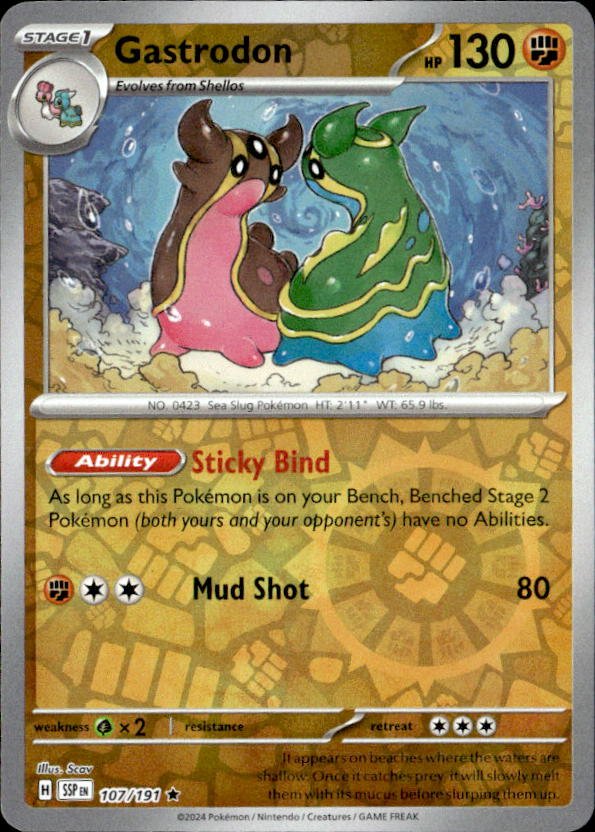 2024 Pokemon Scarlet And Violet Gastrodon graded slab