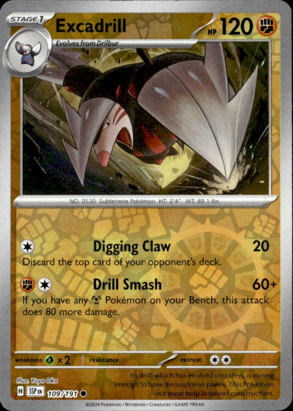 2024 Pokemon Scarlet And Violet Excadrill graded slab