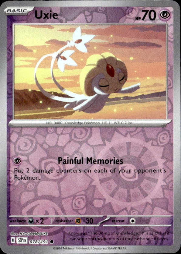 2024 Pokemon Scarlet And Violet Uxie graded slab