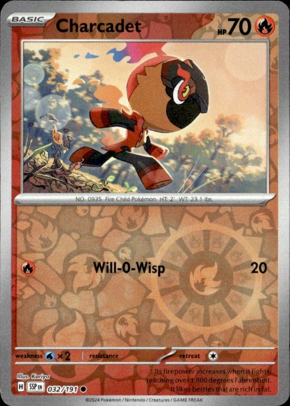 2024 Pokemon Scarlet And Violet Charcadet graded slab