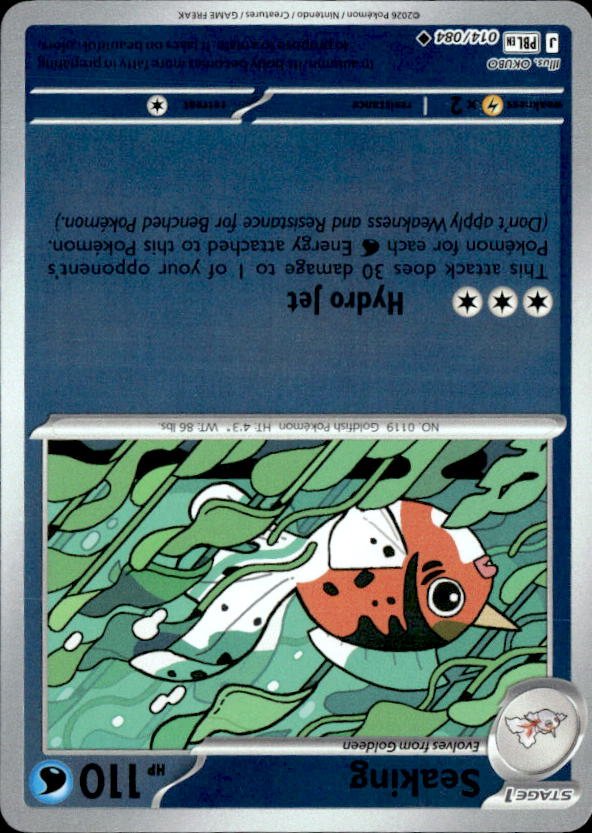 2026 Pokemon Mega Evolution Seaking graded slab