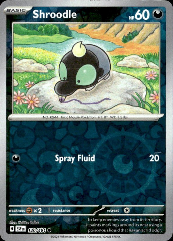 2024 Pokemon Scarlet And Violet Shroodle graded slab