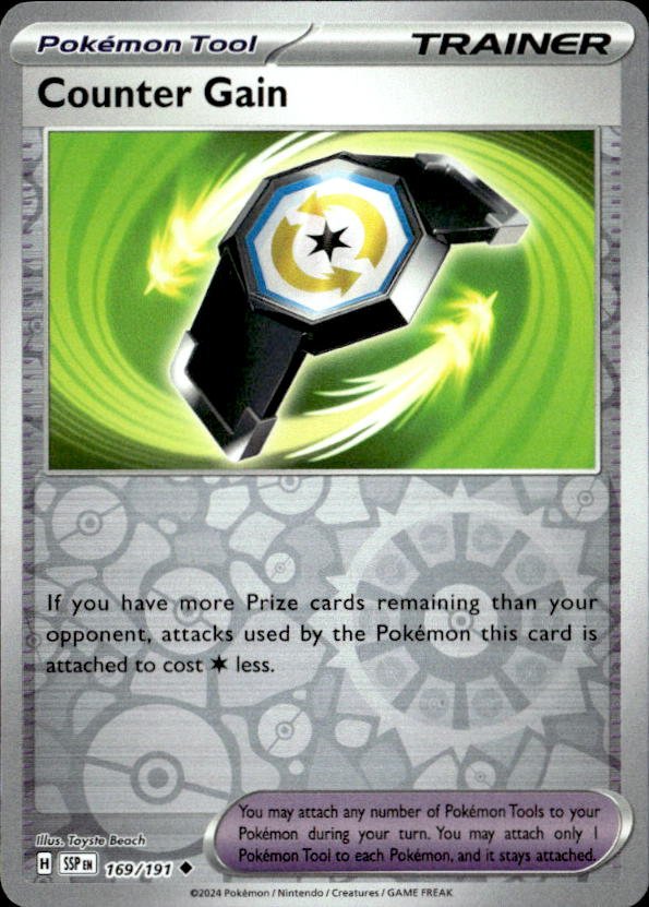 2024 Pokemon Scarlet And Violet Counter Gain graded slab