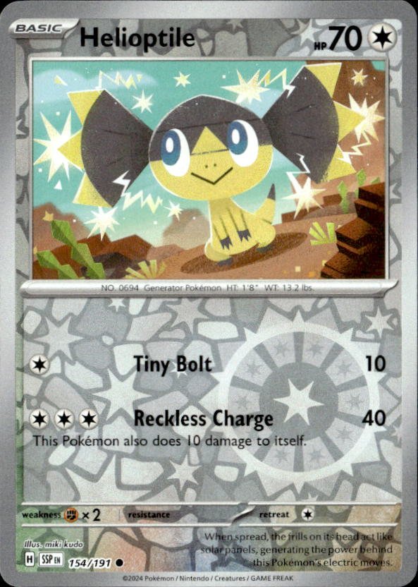 2024 Pokemon Scarlet And Violet Helioptile graded slab